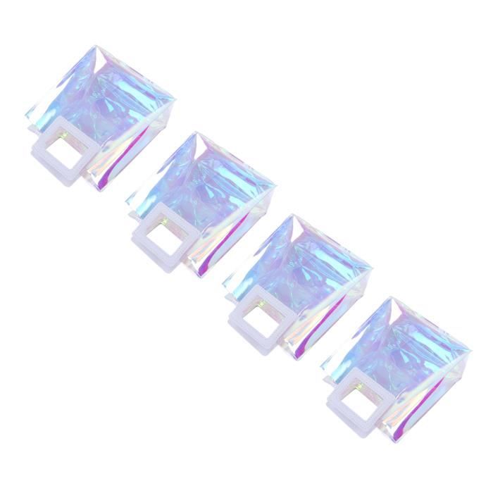 EJ.life Sac Cabas Iridescent Transparent Grande Capacit