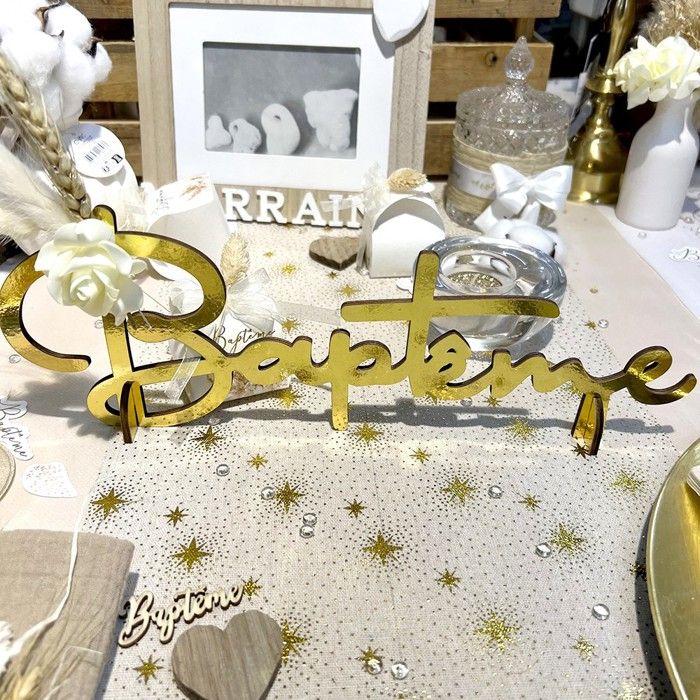 Lettres Et Chiffres 3D En Bois MDF Blanc – 10 Cm De Haut, Pour Décorations De Table, Baptême, Mariage, Anniversaire