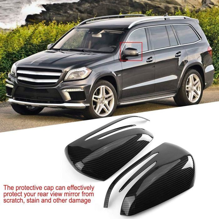 Capuchons De Rétroviseurs En Fibre De Carbone Pour Mercedes Classe A B C E S CLA GLK GLA - Paire Gauche & Droite