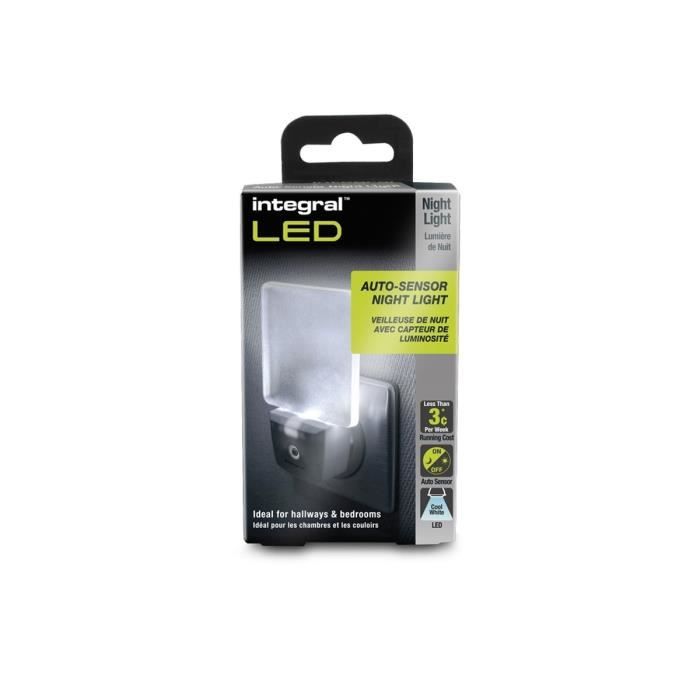 INTEGRAL LED Veilleuse Auto Sensor avec Détecteur de Lumière à Capteur  Automatique - Cdiscount Maison