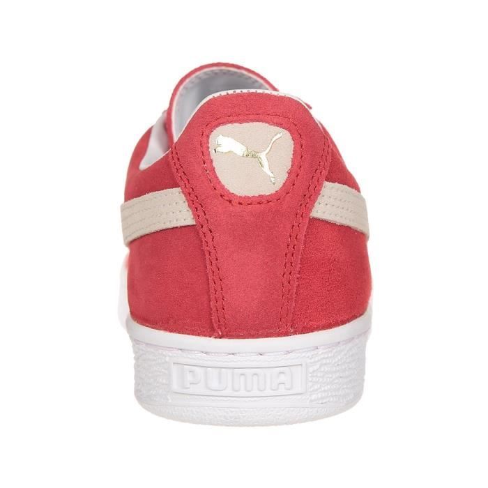 PUMA Baskets Suede Classic Rouge Blanc Mixte Rouge Cdiscount
