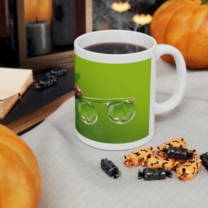 Mug coccinelle personnalisé avec prénom en petit cadeau pas