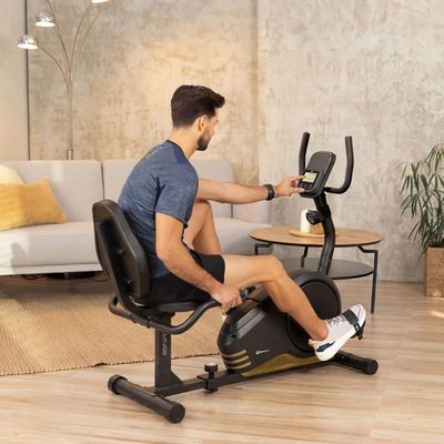 CAPITAL SPORTS Trajector Vélo D'appartement Avec Dossier, Confort Et Pliage Facile