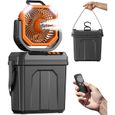 Climatiseur Mobile ave 6L Réservoir d'eau,Refroidisseur d'air Silencieux Ventilateur Brumisation 20000mAh, Puissant Lumière LED