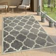 Tapis De Créateur Salon Tapis Tissé à Plat Moderne Tendance Tapis Gris Blanc 60x100 Cm