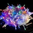Guirlande lumineuse exterieure - SDLOGAL - 100 LED 10m - 8 modes d'éclairage - couleur fixe-0