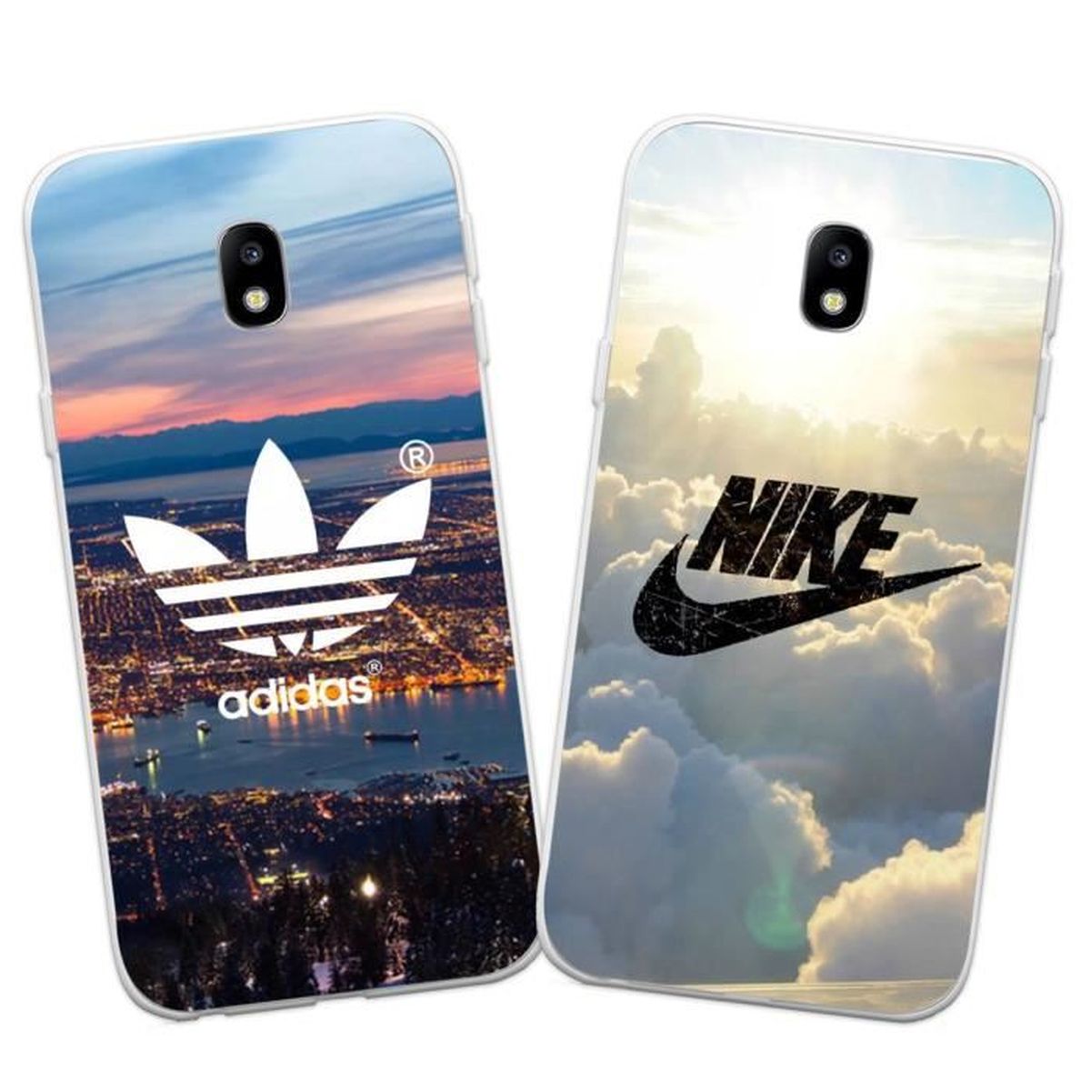 Coque Samsung Galaxy J3 2017 J330NIKE Logo Blanc Coque Compatible Samsung Galaxy J3 2017 J330