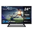 Smart Tech 24HN01V3 HD LED TV 24 Pouces (60cm) Triple Tuner Dolby Audio H.265 HDMI USB, Résolution: 1366 (H) × 768 (V) Mode Hotel