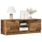 vidaXL Meuble TV vieux bois 102x35x36,5 cm bois d'ingénierie, banc TV, meuble hifi, centre de divertissement, buffet TV, 856858