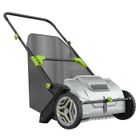 MARQUE NON RENSEIGNÉE Ramasse-feuilles 3 brosses 53cm bac 100L réglage 0-40mm 112x66cm