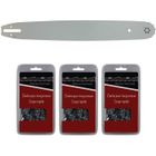 GT MARKET - Guide 50 cm (20 pouces) + lot de 3 chaînes 72 maillons - Compatible tronçonneuses STIHL MS 291, 311 et 391