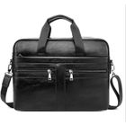 Sac à Main Business Porte-Document Homme en Cuir PU Noir - AMOUNE - Grande Capacité - 41x30x9cm