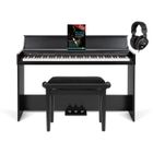 FunKey DP-1088 SM Piano numérique noir mat Set incl. banc, casque et école