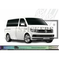 Volkswagen Transporter T4 T5 T6 Bandes latérales Logo - BLANC - Kit Complet  - Tuning Sticker Autocollant Graphic Decals
