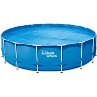 Bâche à bulles pour piscine ronde Summer-Waves Ø 5,49 m