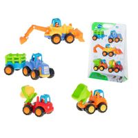 Ensemble de véhicules HOLA - Tracteur, pelleteuse, dumper - Adapté aux enfants de plus de 18 mois