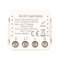 Interrupteur Wifi 16A - SILUMEN - Blanc - Contrôle vocal et manuel - Application Tuya Smart