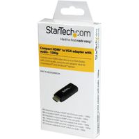 StarTech Adaptateur vidéo compact HDMI vers VGA avec audio - Convertisseur HDMI vers HD15 - M/F - 1920x1200 / 1080p HD2VGAMIC