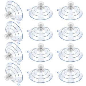 Lot De 10 Ventouses Transparentes - Fixation PVC/Caoutchouc - Usage Multiple