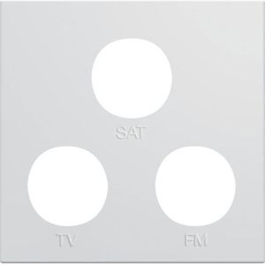 PRISE plaque de prise -  prise TV+FM+SAT Gallery - Blanc
