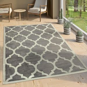 Tapis Tisse A Plat Gris