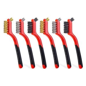 ROLSON 6 Mini fil brosse de nettoyage Brosses Set Métal Tuyau BBQ Saleté Rouille