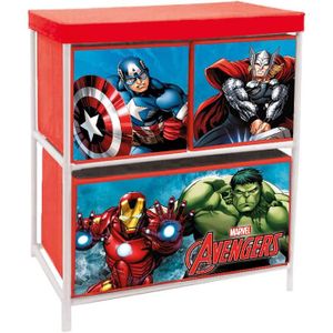 Rouge Arditex Spiderman Panier de Rangement Polyester 36 x 36 x 58 cm 