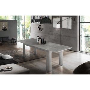 Dmora Table de salle à manger extensible, Console extensible, cm 80x44 -  186h76, couleur Orme - Cdiscount Maison