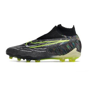 CHAUSSURES DE FOOTBALL Chaussures de football Nike Phantom GX Elite AG - Homme - Vert Noir - Synthétique - Plat - Adulte