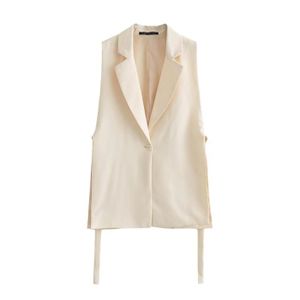 Veste tailleur sans manche femme 2025