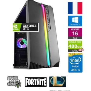 UNITÉ CENTRALE  PC GAMER MARS GAMING 16GO GT 1030 SSD 480GO WINDOW