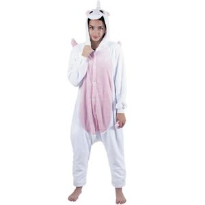 BIJOUX DÉGUISEMENT Combinaison Kigurumi Licorne Adulte - Rose/Blanc - Taille Unique - PARTY PRO - Femme