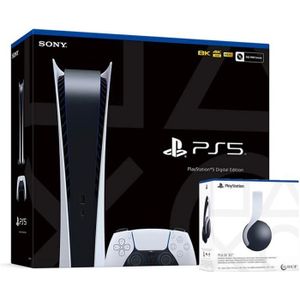 CONSOLE PLAYSTATION 5 PACK Playstation 5 Digital Edition + Casque PS5 Bl