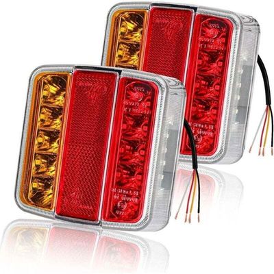 Catadioptre Remorque 2 x Rouge Triangle Réflecteur,4 x Jaune 2 x Rouge