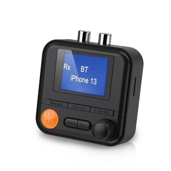 Adaptateur Bluetooth 5.0 Pour Voiture - Connexion 2 RCA AUX - Compatible Avec Autoradio Sans Bluetooth - Alimentation 5-12V