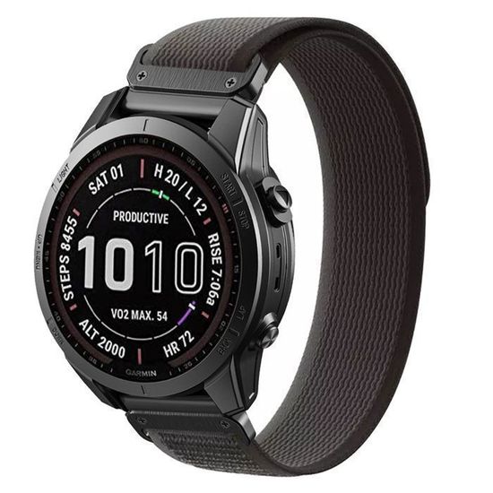 Bracelet Nylon Sport Pour Garmin - Compatible Fēnix, Approach, MARQ, Quatix