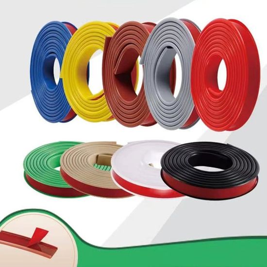 Garniture Auto-adhésive En TPE Marron Pour Bord De Meuble – 2 Mètres, Forme En U