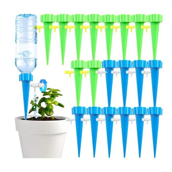 Disino Kit De 6 Globes D'Arrosage Automatiques - Bulbes Irrigation Goutte à Goutte Pour Plantes D'Intérieur, Extérieur Et Jardin