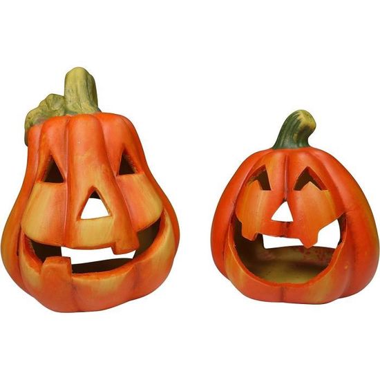 Joli Pot De Fleurs En Résine Avec Visage De Citrouille Pour Halloween, Récolte D'automne, Thanksgiving, Décoration D'intérieur
