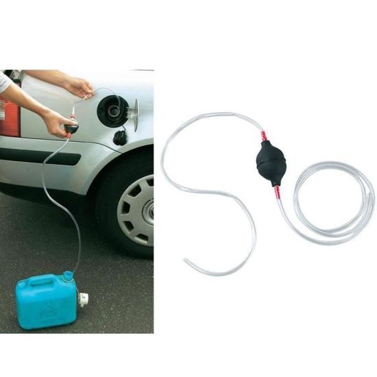Pompe à main pour siphonner vidanger réservoir essence voiture