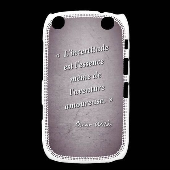 Coque Blackberry Z10 Incertitude Amour Gris Citation Oscar Wilde Rigide 100 Made In France Cdiscount Telephonie