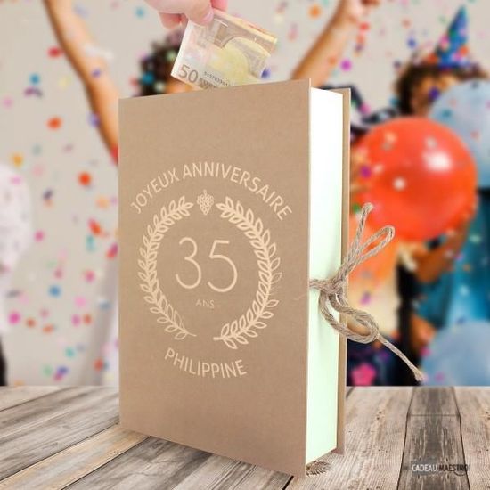 Urne Livre Joyeux Anniversaire Cadeau Maestro Achat Vente Urne Decorative Cdiscount