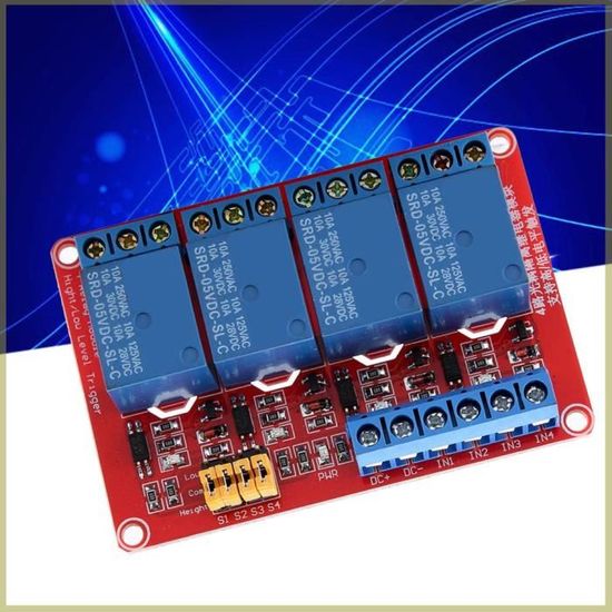Module relais - Cocosity - 4 Canaux - 5V/12V/24V - Isolation ...