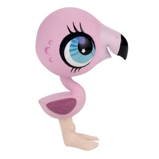 Figurine Littlest Pet Shop Flamant Rose N°1826 - Original Hasbro - Occasion