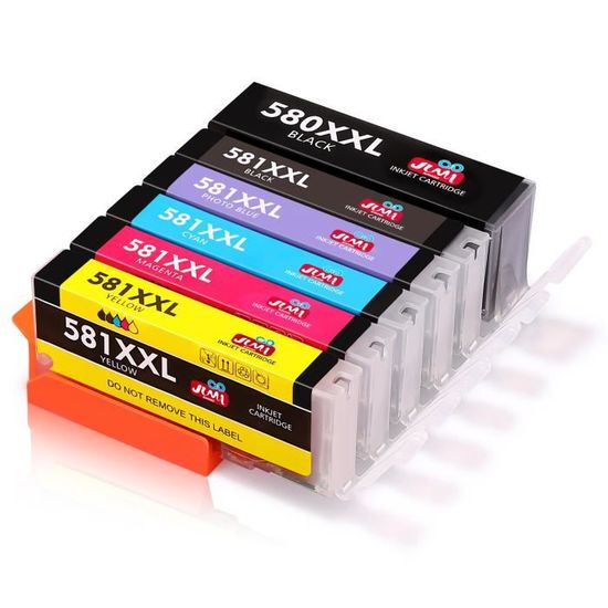 Supply Guy 6 Druckerpatronen XXL Kompatibel Mit Canon PGI-580/CLI-581 – Für Pixma TS-Serie