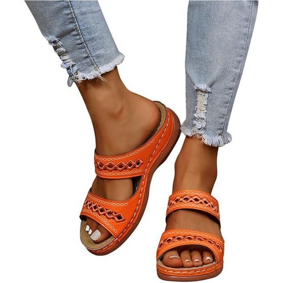 Sandales Femme Cuir Fuschia Taille 39 - Neuf Sans Emballage