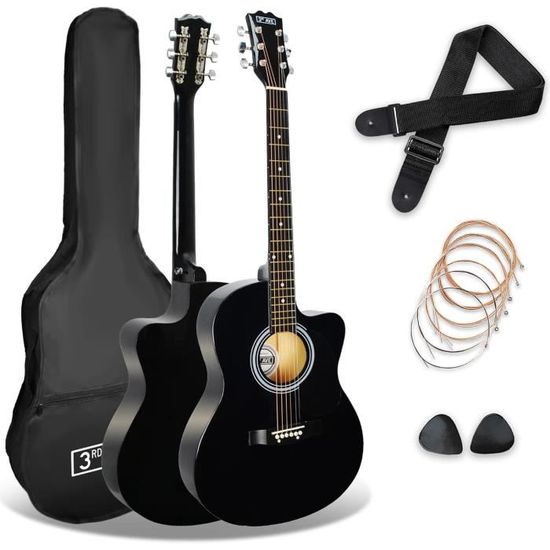 Guitare électro-acoustique Moukey BCC-100 - Pan Coupé, Micro Passif, Pack Accessoires Complet - 6