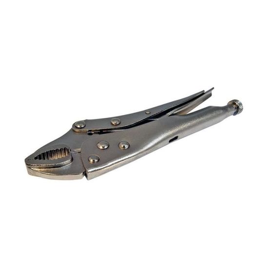 Pince-Étau Courbée AERZETIX 250 Mm - Mors Mobile Autobloquant - Acier Carbone