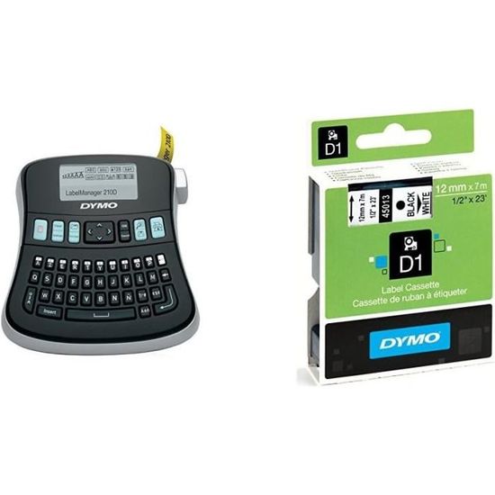 Nastri Etichette Autoadesive Dymo D1 - Bianco Su Nero, 24 Mm X 7 M, Per Stampanti LabelManager - Foto 6