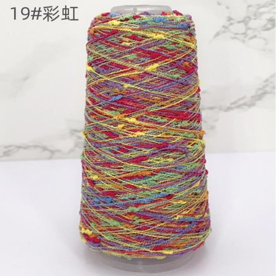 Laine à Tricoter Multicolore Mirella - 1Kg280 Couleur Cassis - Cône Italie - Neuf